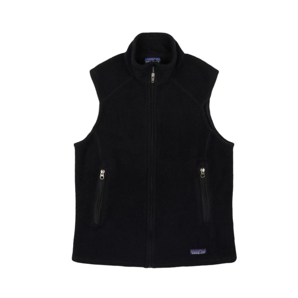 Patagonia Synchilla Vest Full Zip Fleece Outdoor Layering Black Small